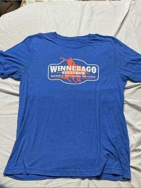Men’s Royal Blue Rodeo Graphic Tee Sz M 1051